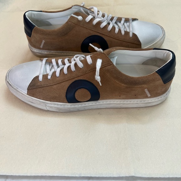 Oliver Cabell Tan and White Sneakers - Picture 3 of 8